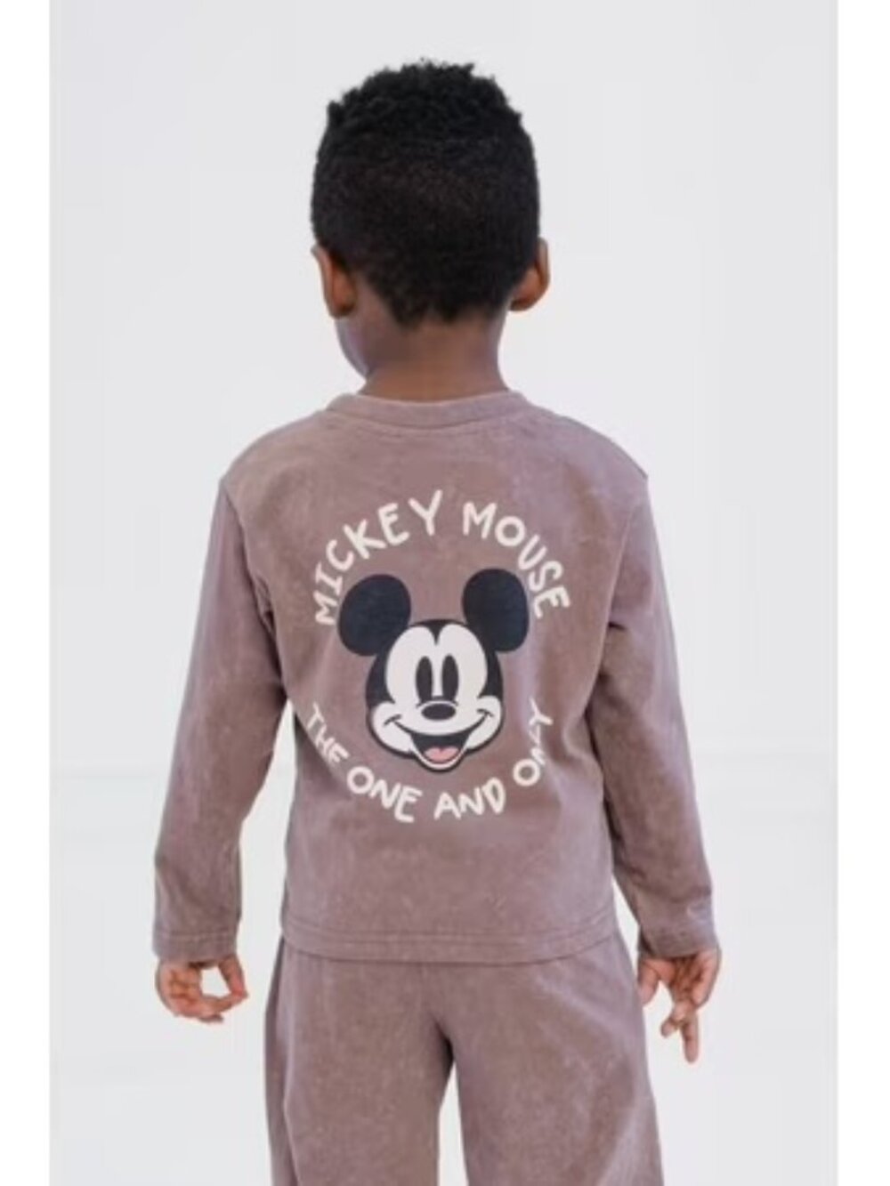 ππ€ Disney Mickey Mouse 2-Piece Outfit Set 2T NWOT Mineral Wash Joggers - Picture 5 of 6